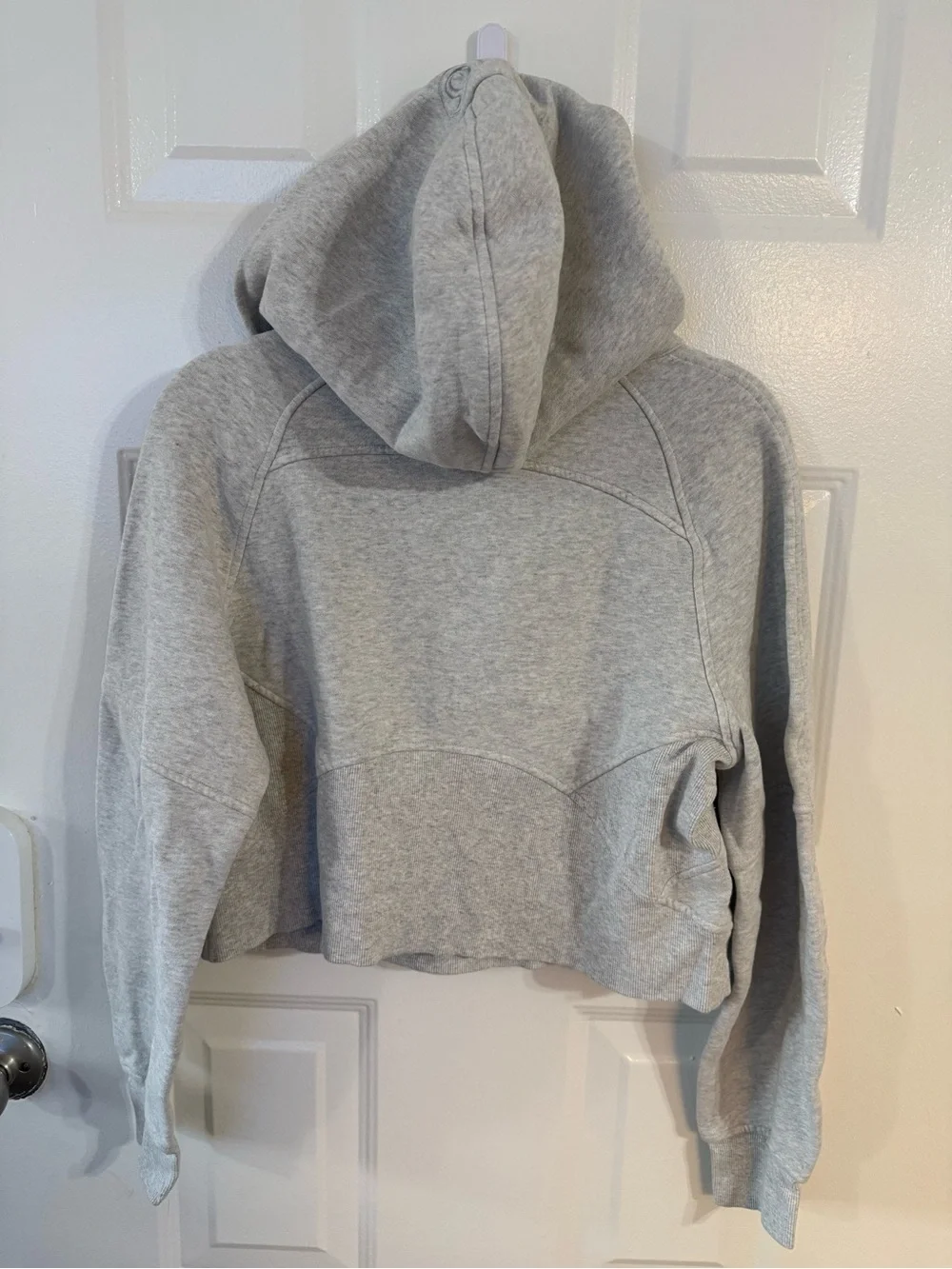 lululemon Scuba Gray Half Zip Hooded Pullover Hoodie w/ Pockets Women’s XS/S